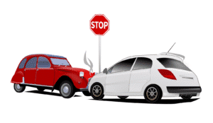 Vehicle Accident Report Forms are vital for completing after an automobile accident like that depicted in this image.