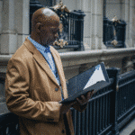 An employee reviews a near miss report.