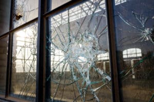 a property damage report includes things like broken windows