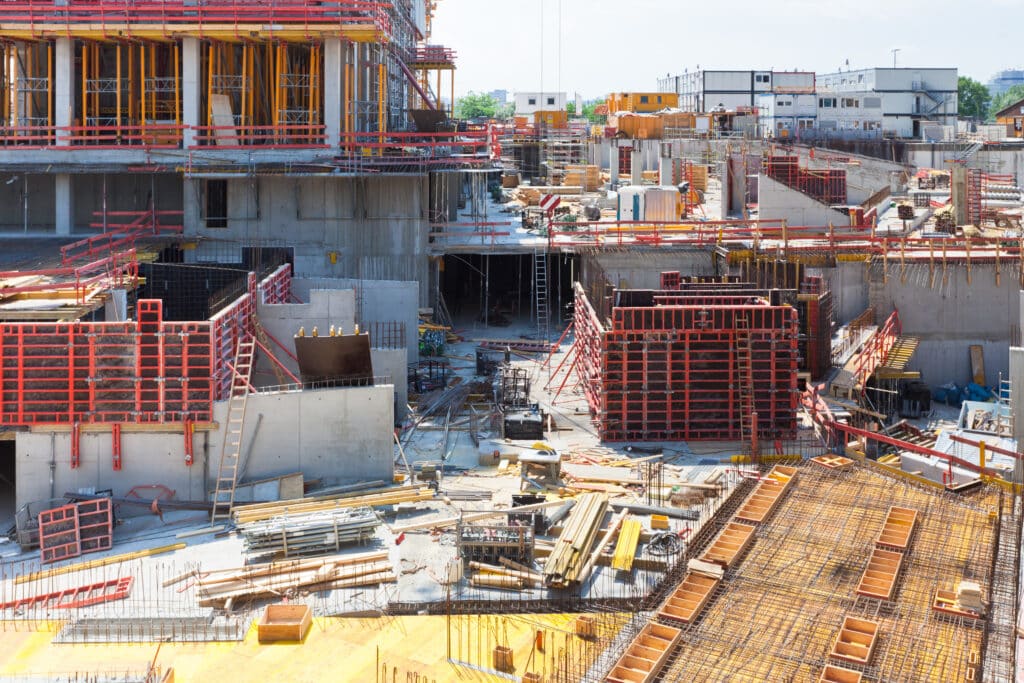 A modern construction site