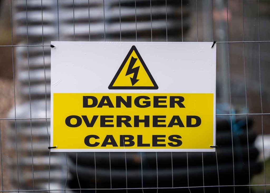 Overhead Power Lines hazards explained at 1stReporting.com.