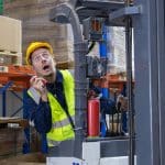 A worker learns how your company should be using near miss report forms.