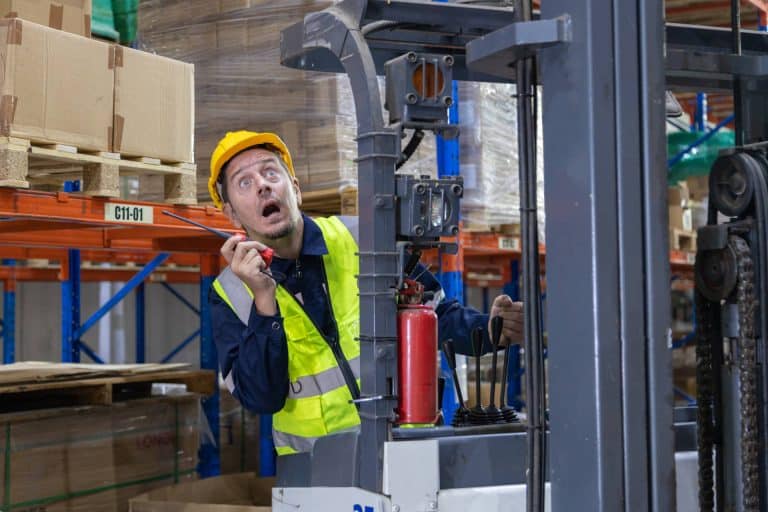 A worker learns how your company should be using near miss report forms.