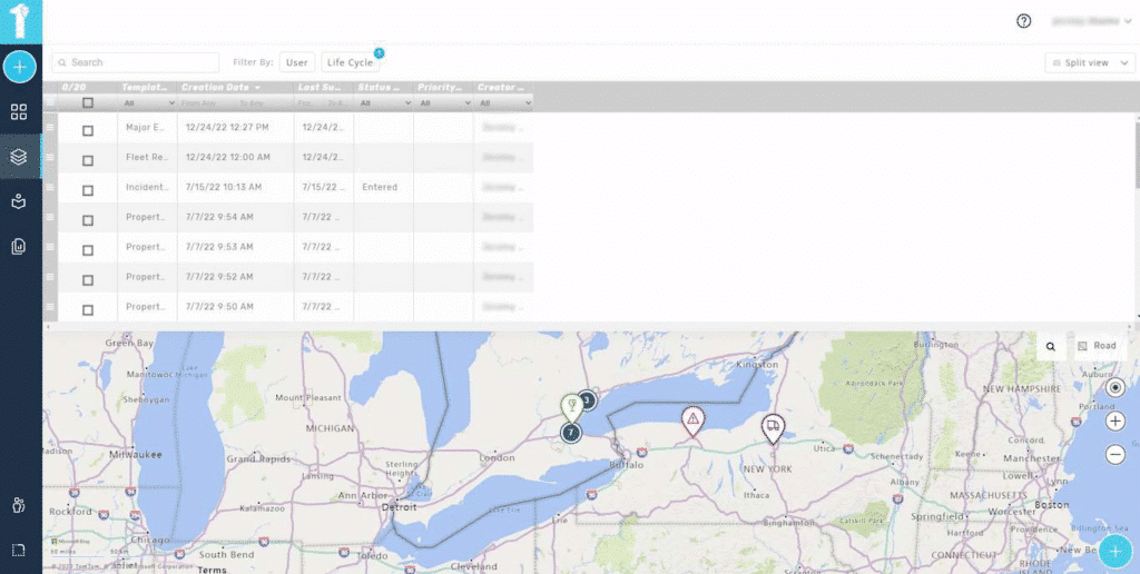 The 1st Reporting App in action from 1stReporting.com.