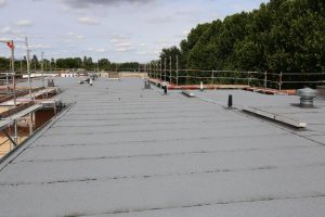 A rooftop prepared for thoruogh inspection and repair. Find the Rooftop Inspection Checklist at 1stReporting.com.