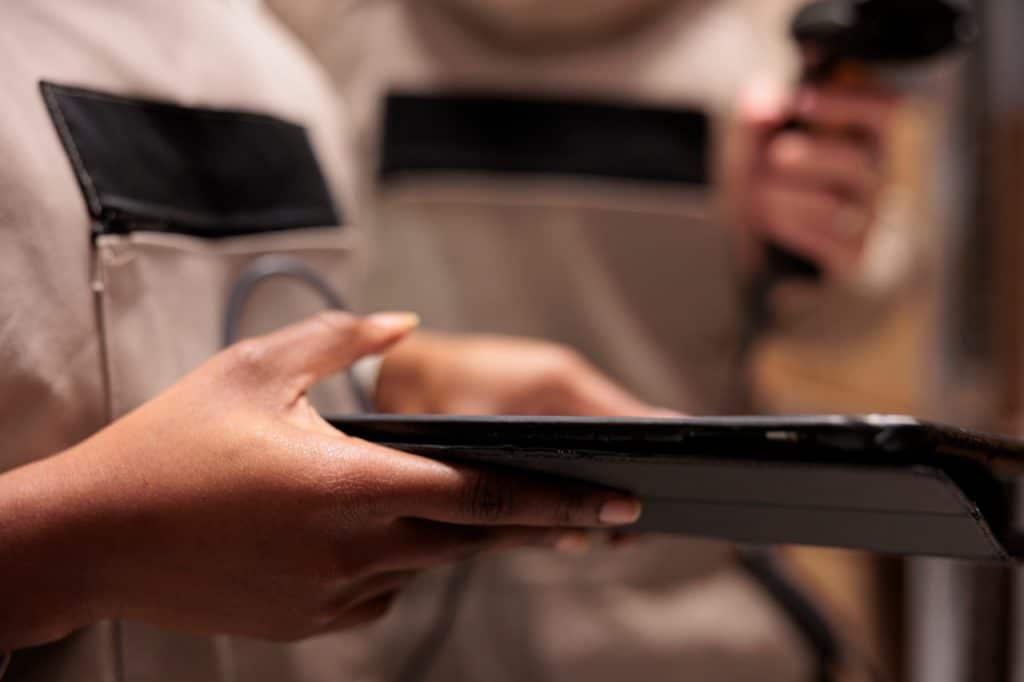 Digital forms in security and policing help reduce errors, expedite reporting, and streamline incident follow up as shown.