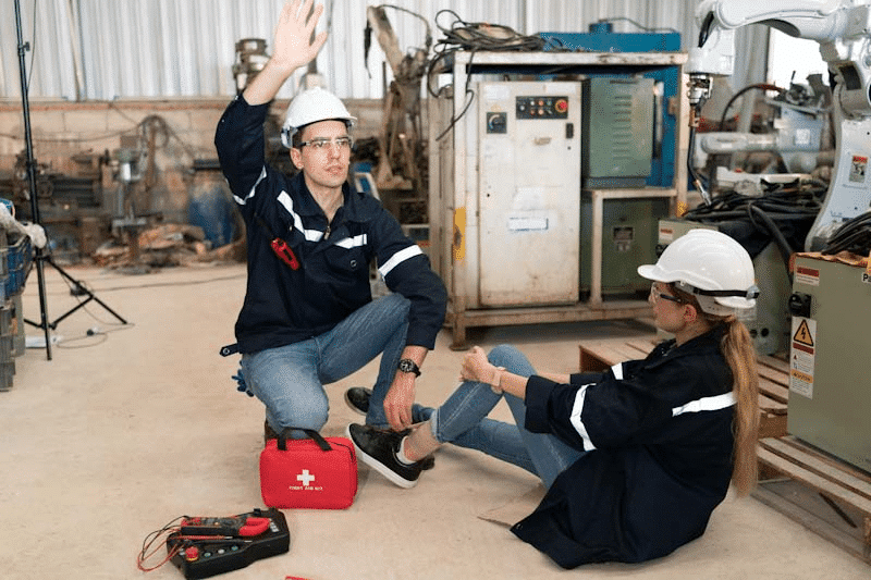 An incident in a maintenance area is shown in this file photo about the incident management process. Learn more at 1stReporting.com.