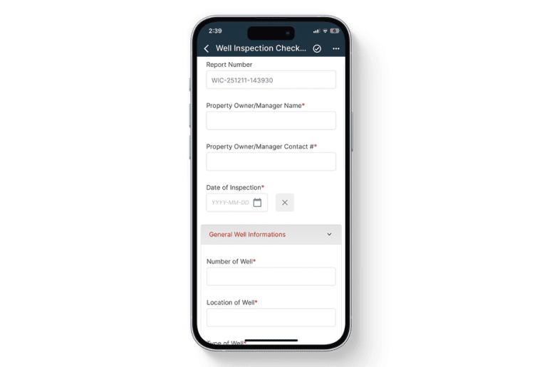 Well Inspection Checklist For Mobile Well Inspection Teams