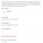 A screenshot of the digital building security checklist that you can use in the 1st Reporting app. Learn more at 1stReporting.com.