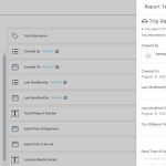 A screenshot of the 1st Reporting app's Trip Report Form. Learn more at 1stReporting.com.