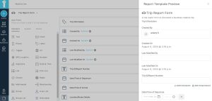 A screenshot of the 1st Reporting app's Trip Report Form. Learn more at 1stReporting.com.