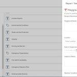 A screenshot of the playground safety audit form in the 1st Reporting form customizer. Learn more at 1stReporting.com.