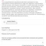 A compliance audit checklist screenshot. Learn more about compliance audits at 1stReporting.com.