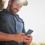 A guard uses campus security technology for incident reporting and is happy with the 1st Reporting app for this purpose.