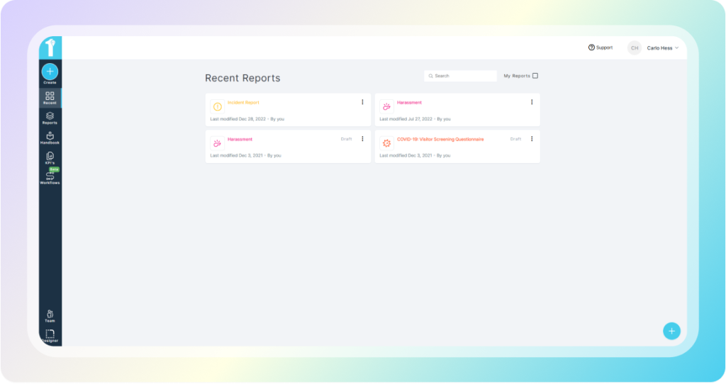 An image of the 1st Reporting app. Download the 1st Reporting app today. Learn more at 1stReporting.com.
