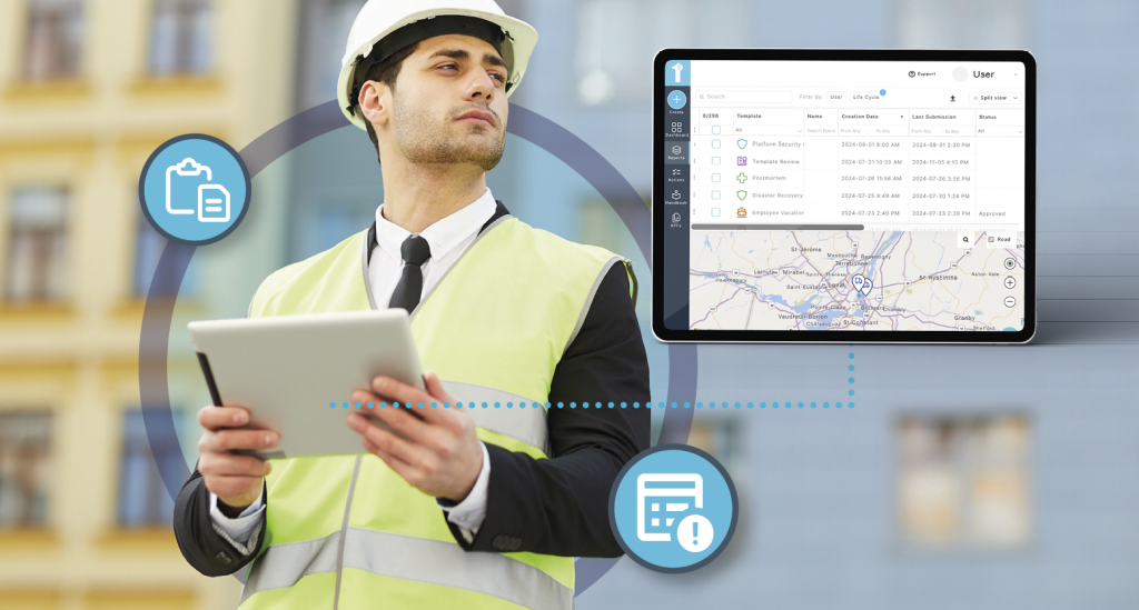 A utilities team manager uses a service management app for reporting. Learn more about mobile incident reporting in utilities at 1stReporting.com.