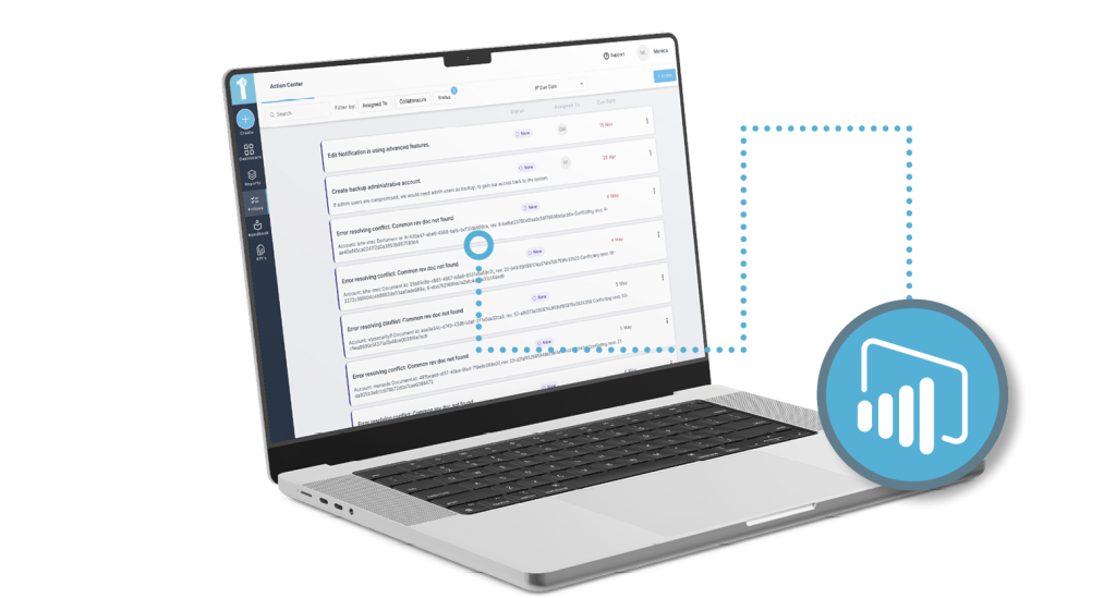 Using dynamic fields and conditional logic in the form builder app, 1st Reporting, is shown in this image. Learn more about our form builder that includes dynamic fields and conditional logic at 1stReporting.com.
