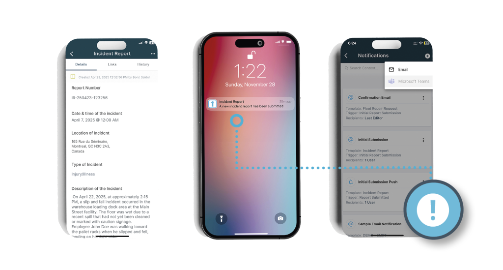 Incident escalation is easy with event notifications using the 1st Reporting app. Learn more about incident notifications and other great features at 1stReporting.com.