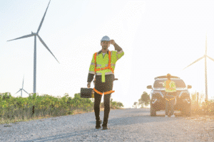 Field service management software helps utilities' field service teams like these to boost productivity.